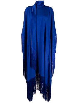 Taller Marmo fringed-edge kaftan maxi dress - Blue