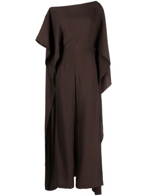 Taller Marmo Jerry wide-leg draped jumpsuit - Brown