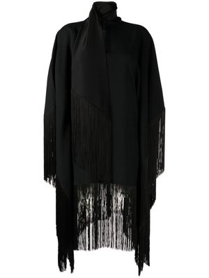 Taller Marmo Mrs. Ross Piccolo scarf fringed kaftan dress - Black