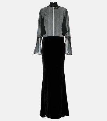 Taller Marmo Shangai silk gown