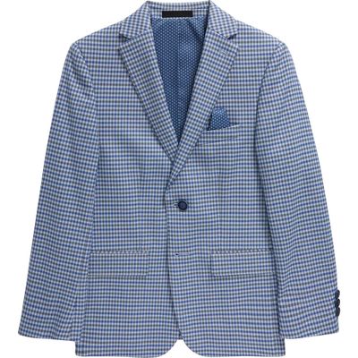 Tallia Kids' Check Sport Coat in Blue/Grey 