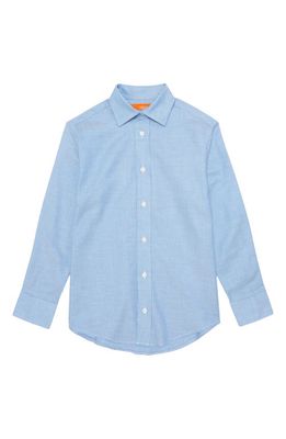 Tallia Kids' Textured Button-Up Shirt in Blue