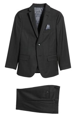 Tallia Kids' Windowpane Suit in Black