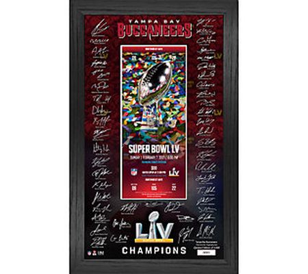 Tampa Bay Buccaneers Super Bowl 55 Champs Signa ture Ticket