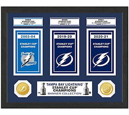 Tampa Bay Lightning Stanley Cup Banner Collecti on Photo Mint