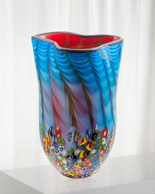 Tangelo Art Glass Vase