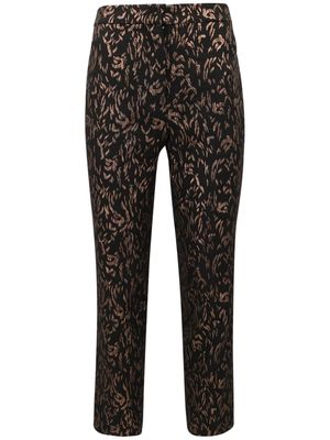 Tanya Taylor Kian patterned-jacquard trousers - Black
