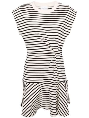 Tanya Taylor Maeve striped flared dress - Neutrals