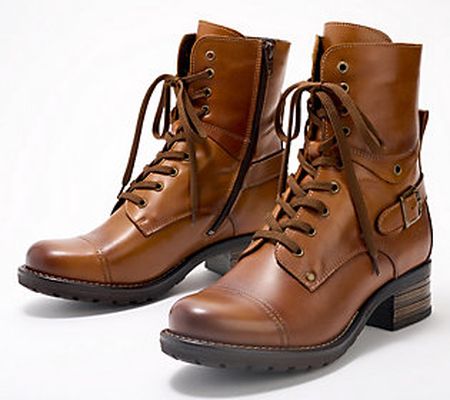 Taos Leather Lace-Up Boots - Crave