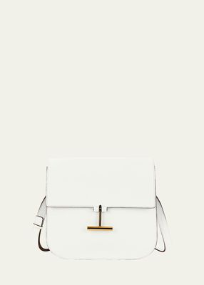 Tara Large Crossbody in Grained Leather with Leather Strap