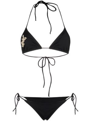 Tara Matthews Capo Gecko embroidered bikini - Black