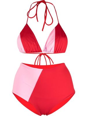 Tara Matthews Lumio Patchwork offcut bikini - Red