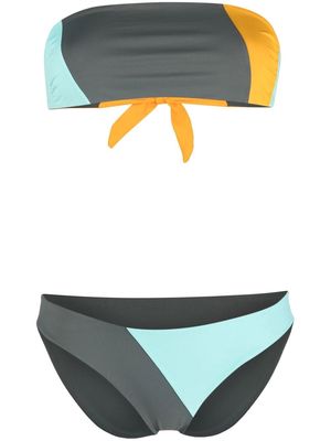 Tara Matthews Sperone patchwork bikini - Grey