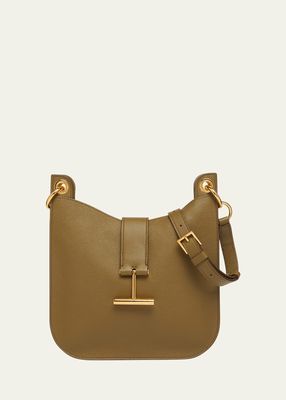 Tara Small Hobo Crossbody in Grained Leather