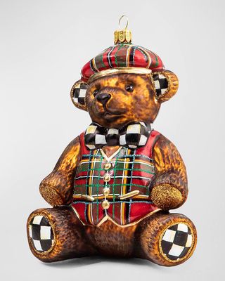 Tartastic Dated Bear Christmas Ornament