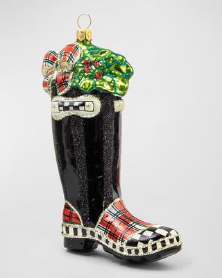 Tartastic Wellie Boot Christmas Ornament