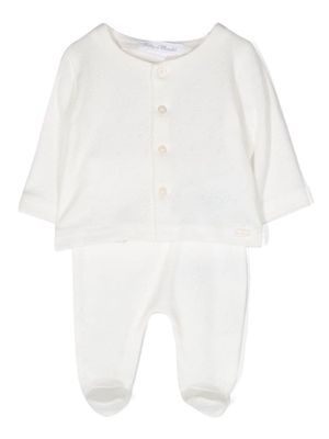 Tartine Et Chocolat button-up cotton pajama - White