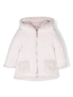 Tartine Et Chocolat Doudoune reversible faux-fur padded jacket - Pink
