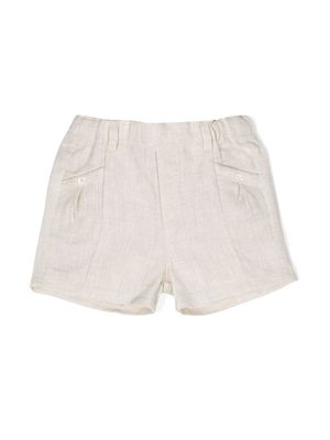 Tartine Et Chocolat elasticated-waistband linen shorts - Neutrals