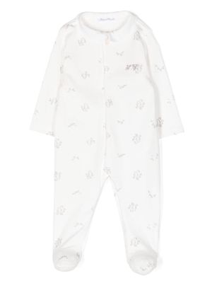 Tartine Et Chocolat embroidered-logo cotton pajamas - White