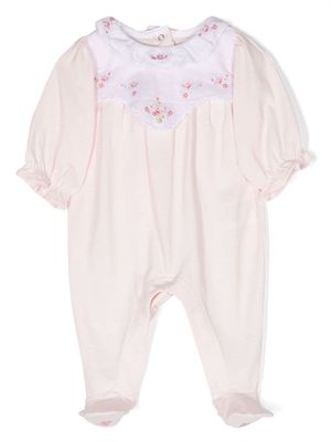 Tartine Et Chocolat floral-embroidered cotton pyjamas - Pink
