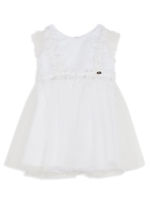 Tartine Et Chocolat floral-embroidered sequinned dress - White