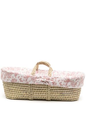 Tartine Et Chocolat floral print sleep basket - Pink