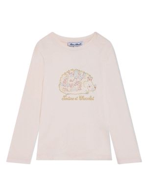 Tartine Et Chocolat graphic-print cotton T-shirt - Pink