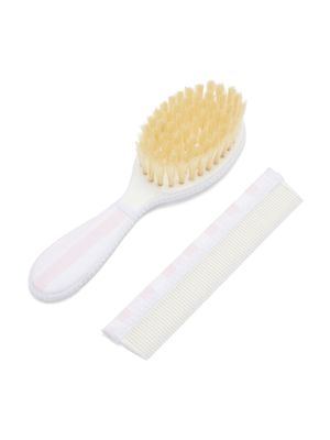 Tartine Et Chocolat hair brush and comb set - White