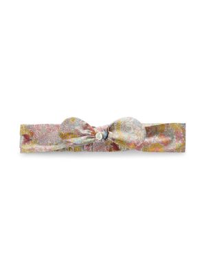 Tartine Et Chocolat Liberty-fabric cotton headband - Neutrals