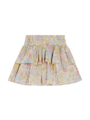 Tartine Et Chocolat Liberty-print cotton skirt - Yellow