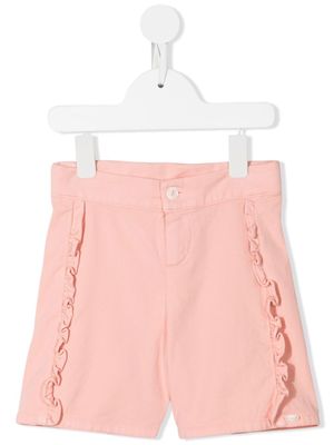 Tartine Et Chocolat ruffle-detail knee-length shorts - Pink