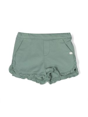 Tartine Et Chocolat ruffle-hem shorts - Green