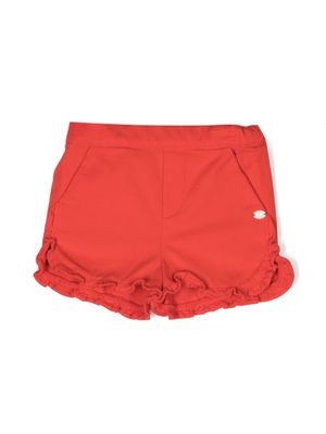 Tartine Et Chocolat ruffled-hem shorts - Red