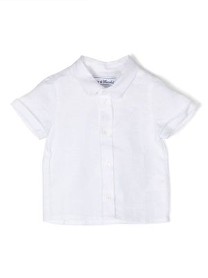 Tartine Et Chocolat short-sleeve linen shirt - White