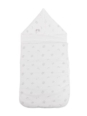 Tartine Et Chocolat sketch-print cotton sleep bag - White