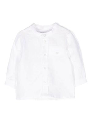 Tartine Et Chocolat slub-texture linen shirt - White