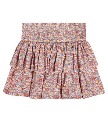 Tartine et Chocolat Tiered floral cotton skirt
