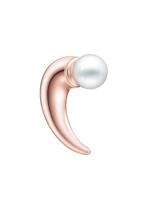 TASAKI 18kt rose gold Collection Line Danger Horn pearl earring - Pink