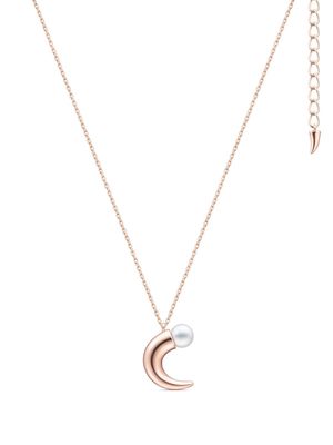 TASAKI 18kt rose gold Collection Line Danger Horn pearl necklace - Pink