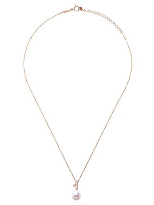 TASAKI 18kt rose gold Collection Line Kugel Akoya pearl and diamond pendant