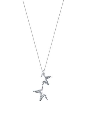 TASAKI 18kt white gold Collection Line Abstract Star diamond necklace - Silver