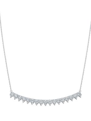 TASAKI 18kt white gold Collection Line Danger diamond necklace - Silver