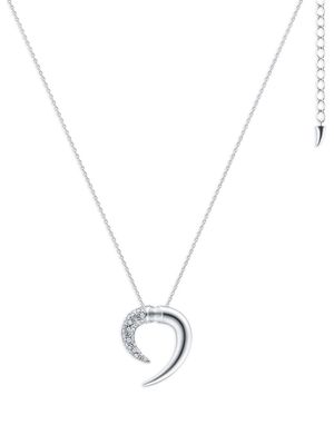TASAKI 18kt white gold Collection Line Danger Horn diamond necklace - Silver