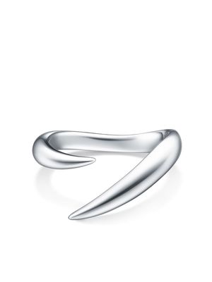 TASAKI 18kt white gold Collection Line Danger Horn Plus ring - Silver