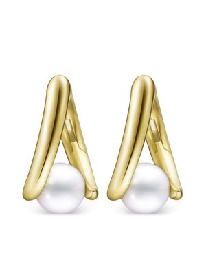 TASAKI 18kt yellow gold Collection Line Danger Fang pearl earrings