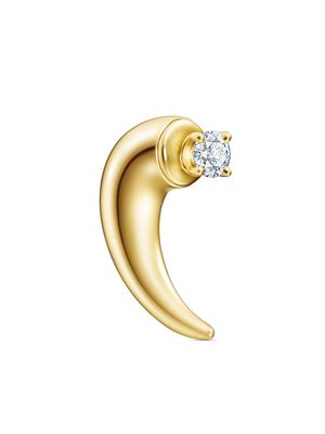 TASAKI 18kt yellow gold Collection Line Danger Horn diamond earring