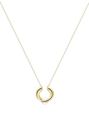 TASAKI 18kt yellow gold Collection Line Danger Horn Novel pearl necklace