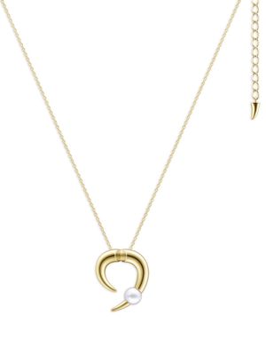 TASAKI 18kt yellow gold Collection Line Danger Horn pearl necklace