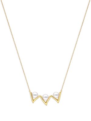 TASAKI 18kt yellow gold Danger Claw pearl necklace